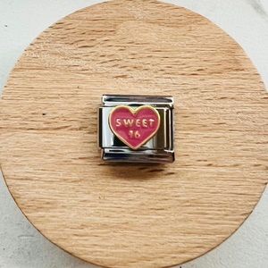 Sweet 16 Italian Charm Bracelet Link